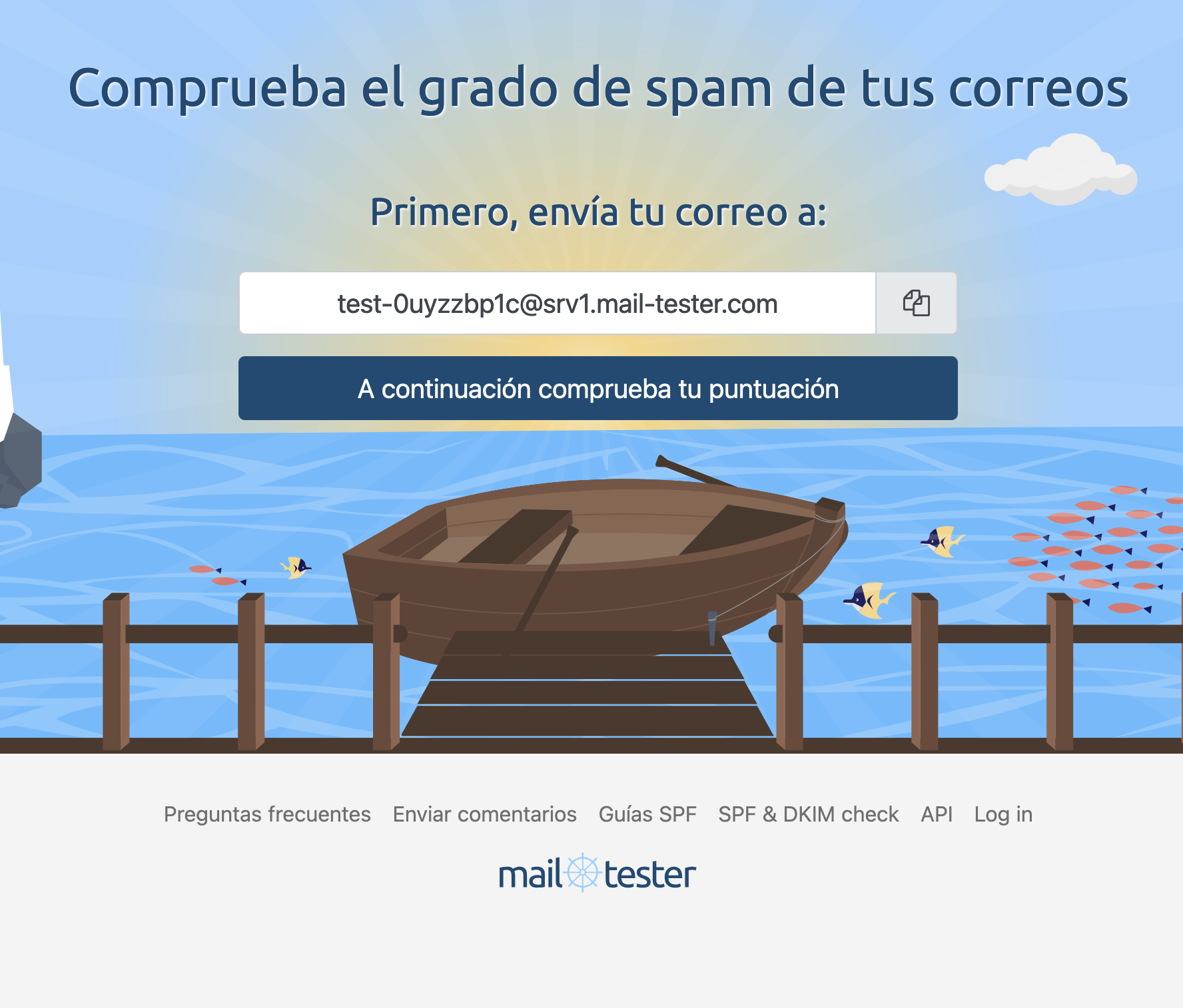 Mail Tester análisis spam